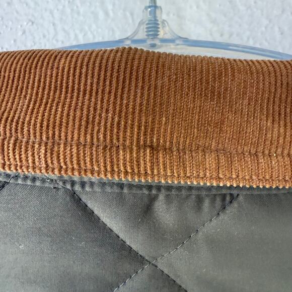 Ralph Lauren Olive Green Men’s Quilted Hunting jacket corduroy collar size L - Picture 11 of 12